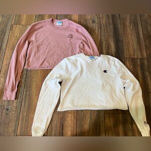 { champion } cropped long sleeved T-shirts, Medium